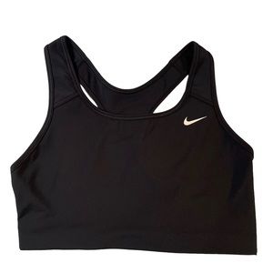 Nike Sports Bra Activewear for Women's size Medium Dri-Fit Swoosh Medium Black